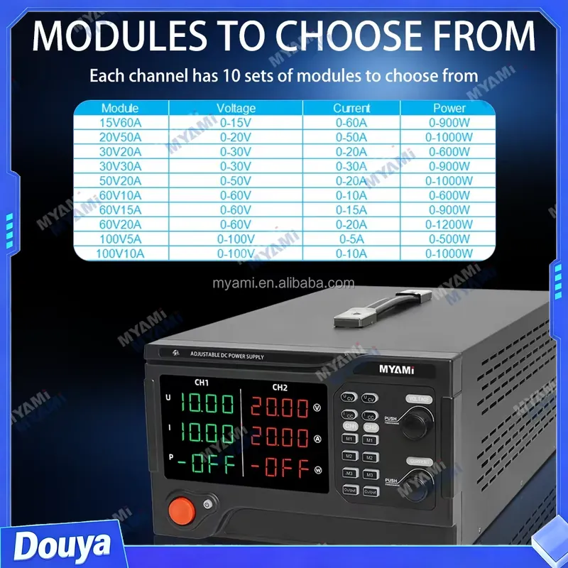 MYAMi 1200W 60V 20A 듀얼 채널 조정 가 - High Power 60V 20A Bench Power Supply 리뷰 및 가격